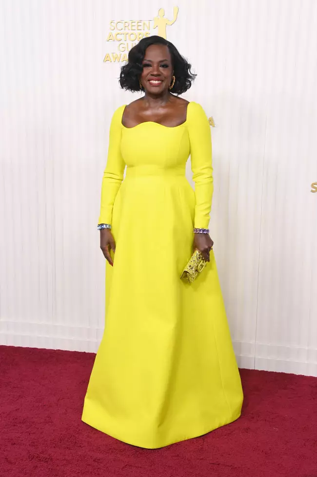 Viola Davis, rochie Valentino