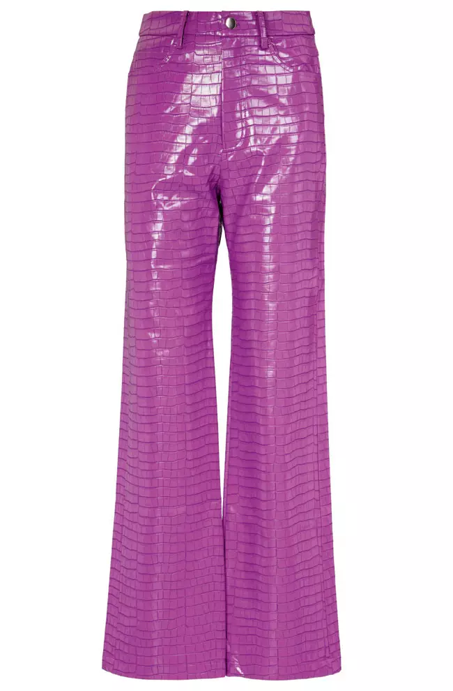 Pantaloni din poliuretan, Rotate Birger Christensen, 190 euro, www.mytheresa.com