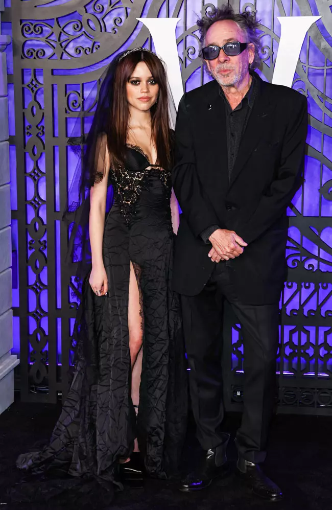Jenna Ortega si Tim Burton