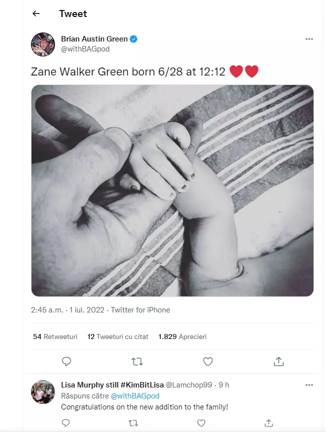 Brian Austin Green tată a cincea oară