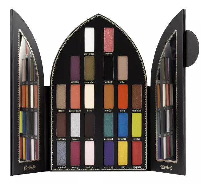 Paletă de farduri, Kat Von D, Holiday Saint+Sinner Palette, 266 lei, disponibilă Sephora
