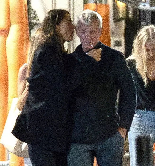 *PREMIUM-EXCLUSIVE* *MUST CALL FOR PRICING* The American actor and film director Sean Penn packs on the PDA with a new, younger looking girlfriend believed to be the actress Valeria Nicov seen during a night out in Madrid, Spain. *PICTURES TAKEN ON THE 04