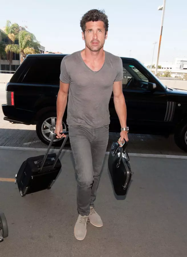 Patrick Dempsey Looks Gray For Flight