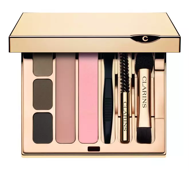 Kit pentru sprâncene, Clarins, Eye Brow Kit Pro, 179 lei