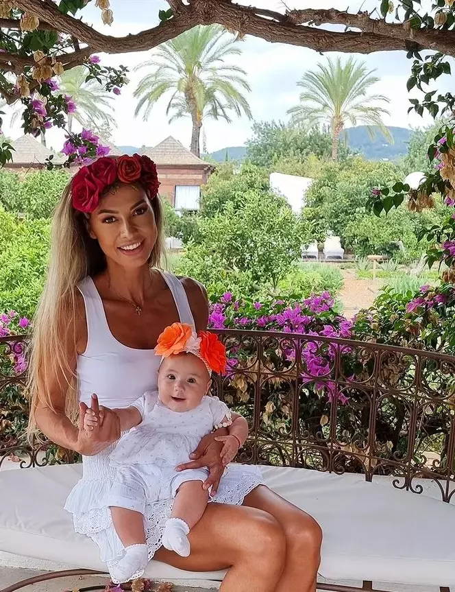 Claudia Neghină botez fiică