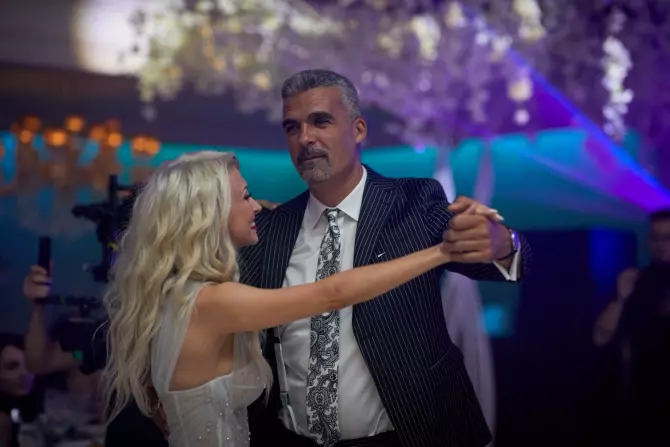 Aurelian Temișan și Andreea Bălan la nunta artistei