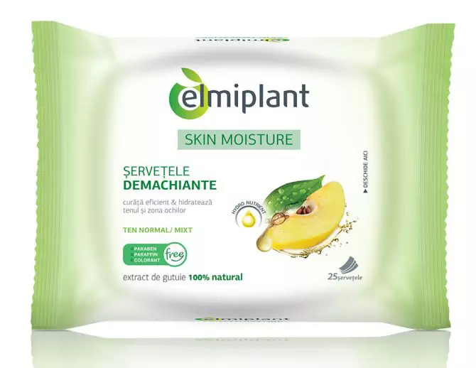 Șervețele demachiante, Elmiplant, 11,5 lei