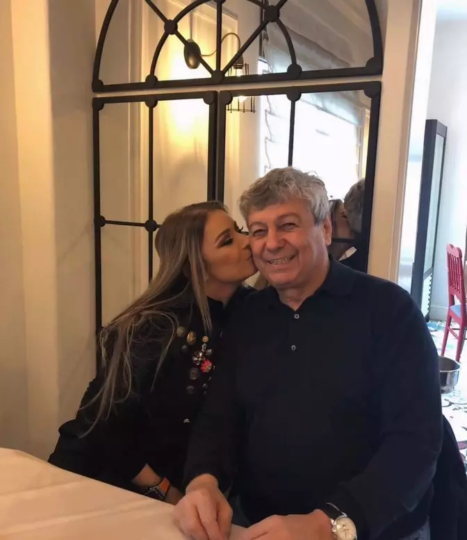 Anamaria Prodan și Mircea Lucescu