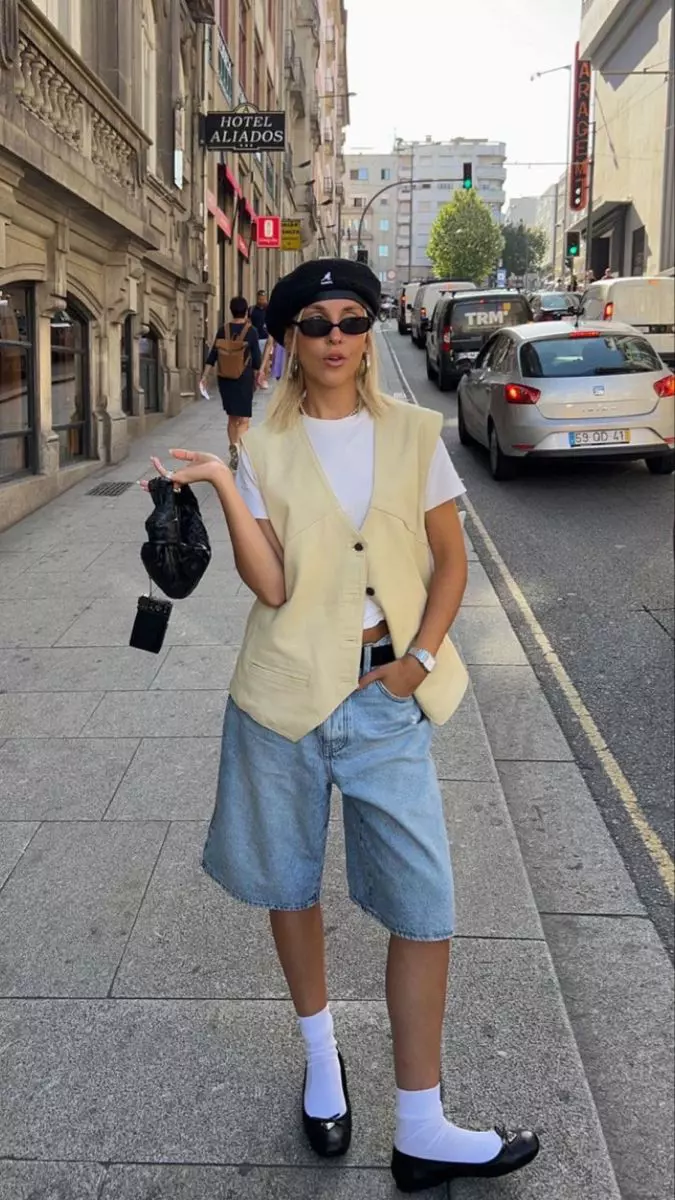 Bermude denim - jorts albastri (2)