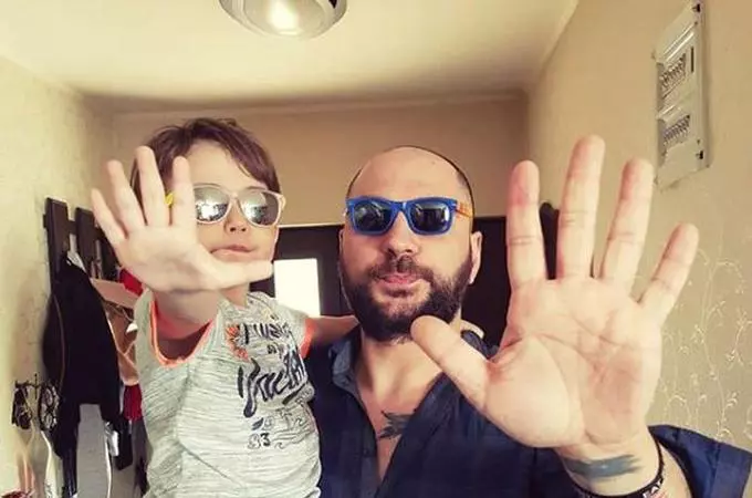 David și tatăl lui, Cristi Mitrea