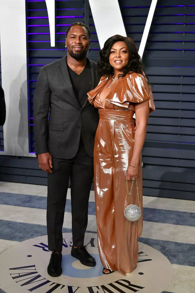 Kelvin Hayden și Taraji P. Henson la Vanity Fair Oscar Party
