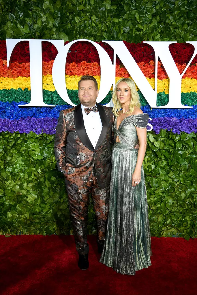James Corden and Julia Carey