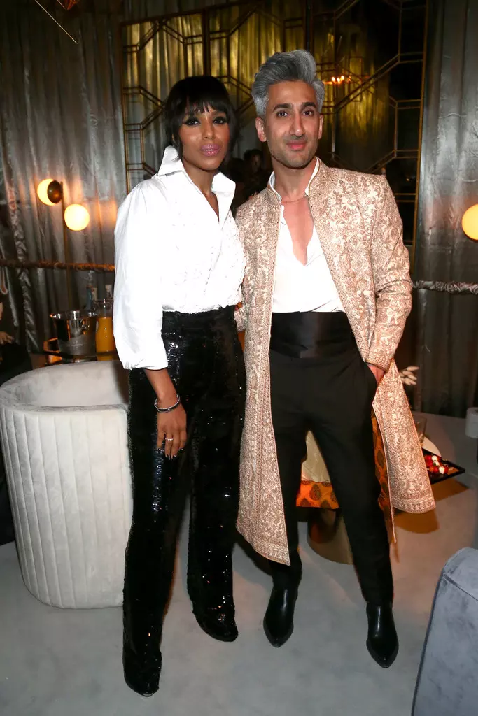 Kerry Washington si Tan France la Netflix's 71st Emmy Awards After Party