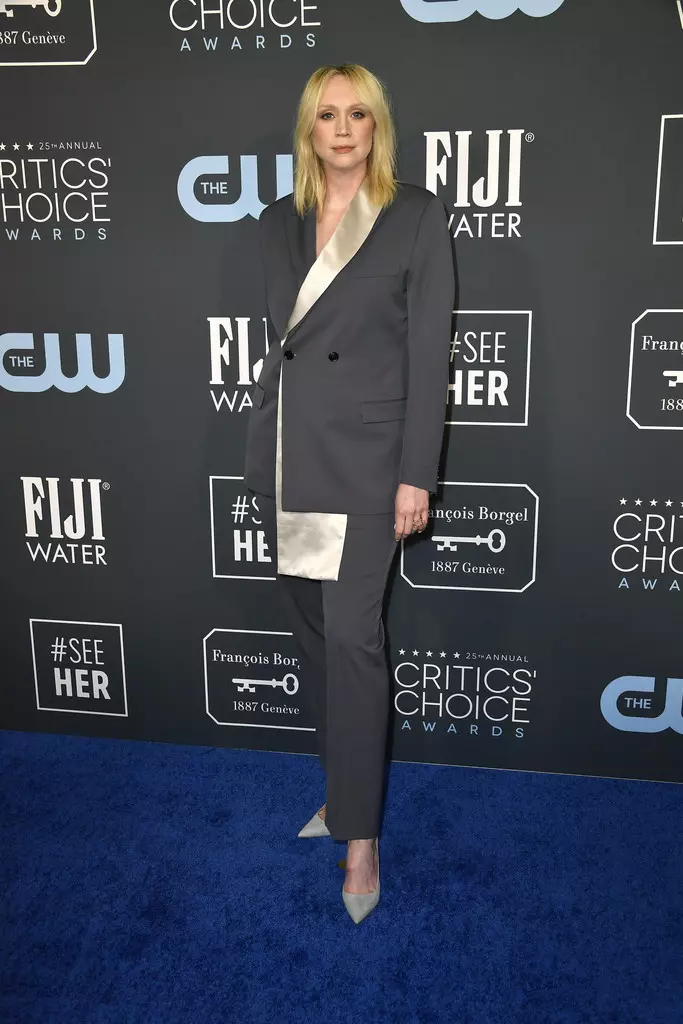 Gwendoline Christie într-o ținută Dior Men