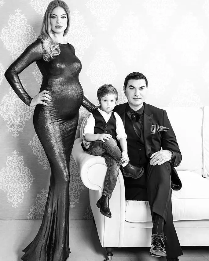 Valentina Pelinel, Cristi Borcea și fiul lor Milan