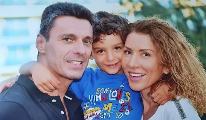 Mircea Badea, Carmen Brumă și fiul lor Vlăduț
