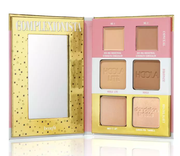 Paletă concealer, bronzer și iluminator, Benefit, Complexionista, 173 lei, disponibilă Sephora