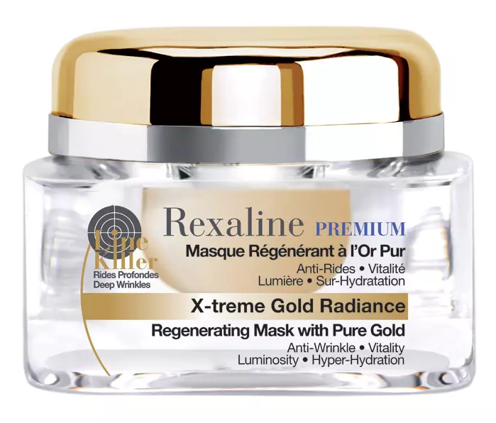 Mască regenerantă cu aur pur, Rexaline, X-treme Gold Radiance, 315 lei, disponibilă Sephora