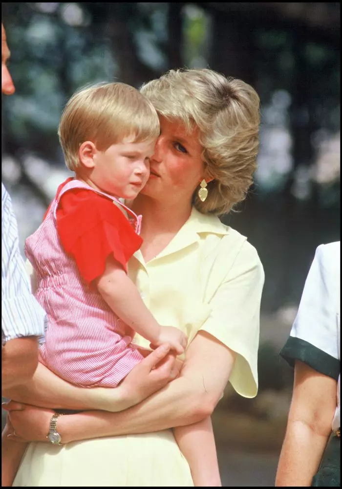 Diana și Prințul Harry, în 1987.