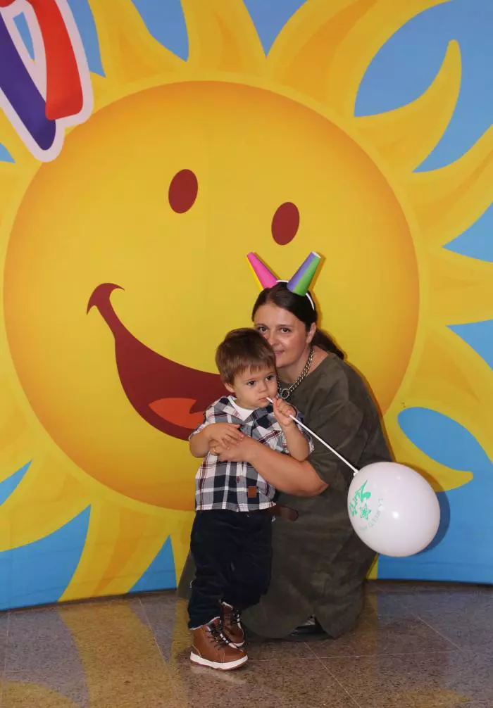 Luana Danet (Viva!) si fiul ei, Matei