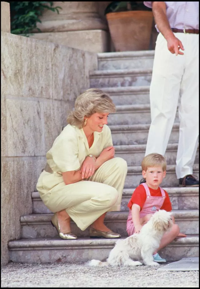 Prinţesa Diana şi Prinţul Harry