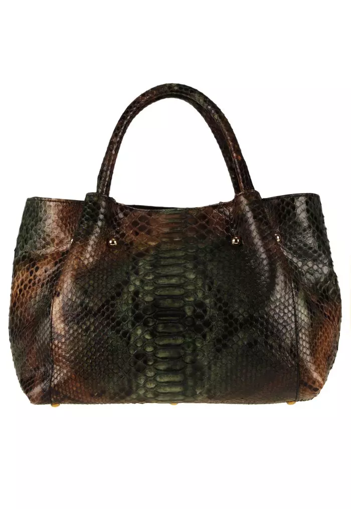 Geanta piele piton - office dama lucia ghibli perloro