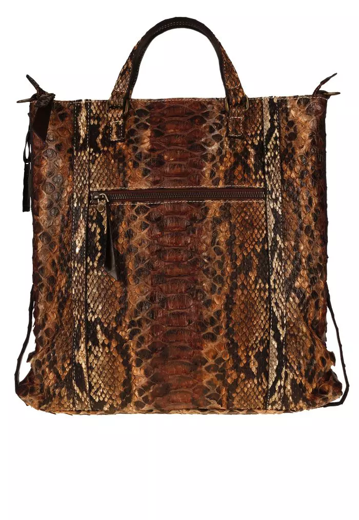 Geanta piele piton shopper dama allegra ghibli perloro