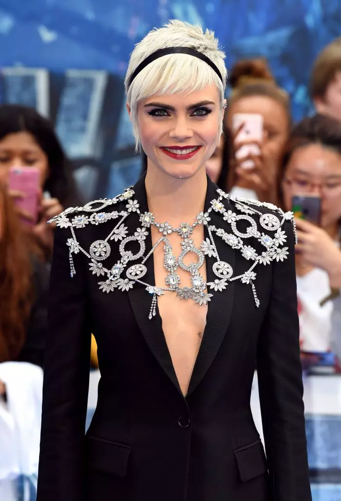 Cara Delevingne la premiera europeană a filmului „Valerian” de la Londra