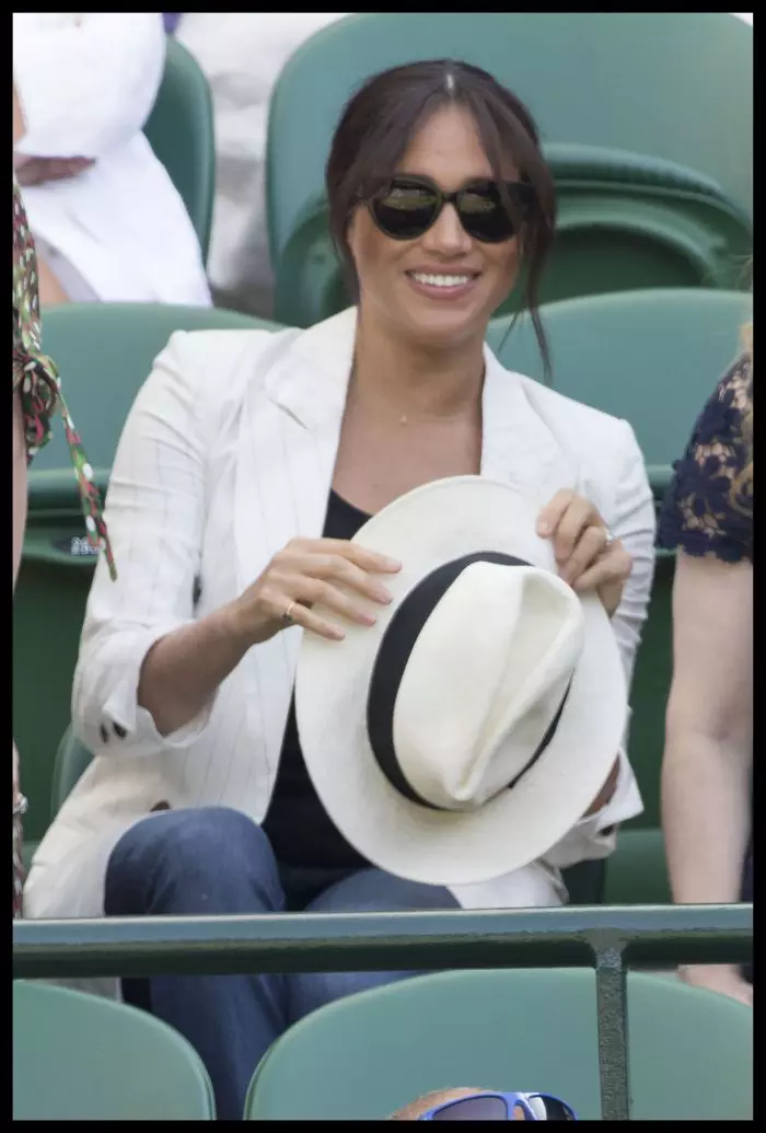 Meghan Markle, la Wimbledon, îmbrăcată în jeanși