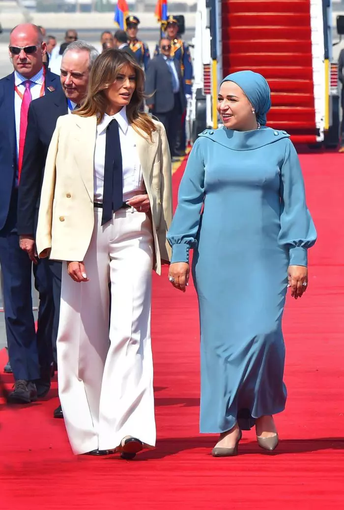 Melania Trump în Egipt