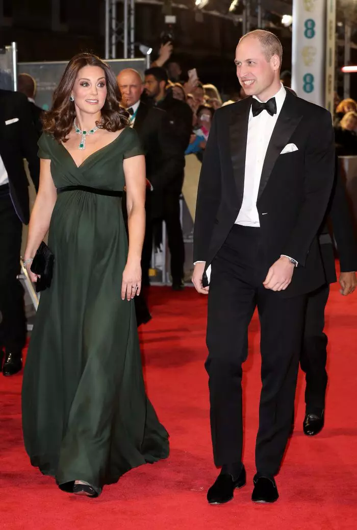 La BAFTA 2018, Kate Middleton a purtat o rochie creată de Jenny Packham