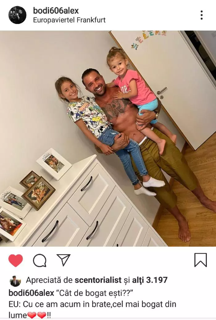 Alex Bodi are două fetițe din relații anterioare