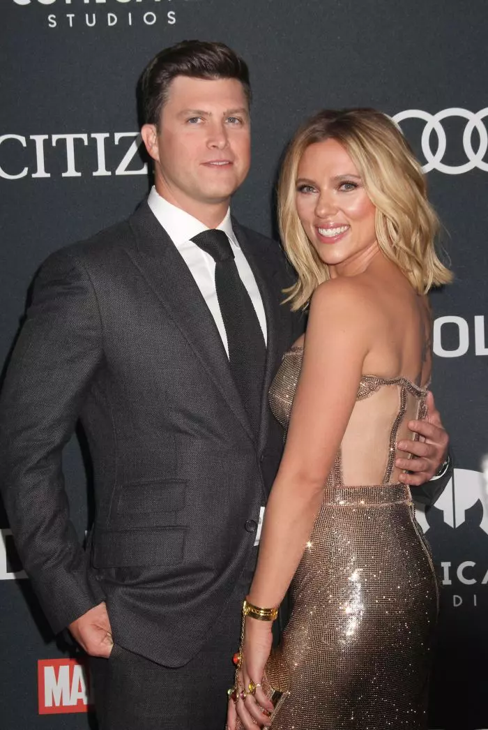 Scarlett și Colin, la premiera filmului "Avengers: Endgame"