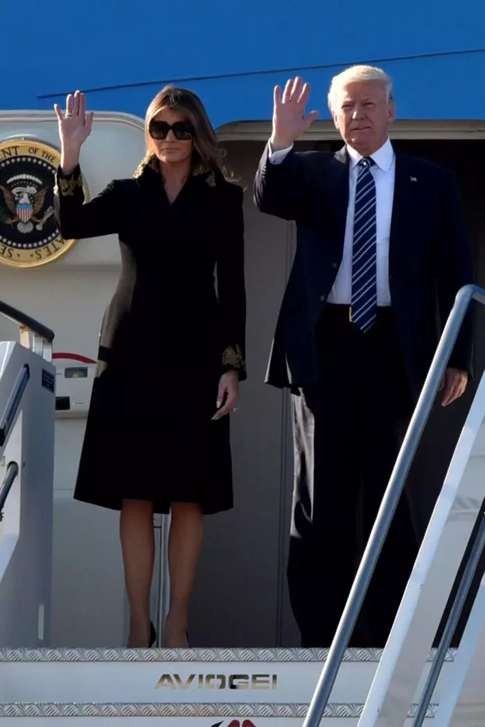 Melania Trump la Roma, Italia