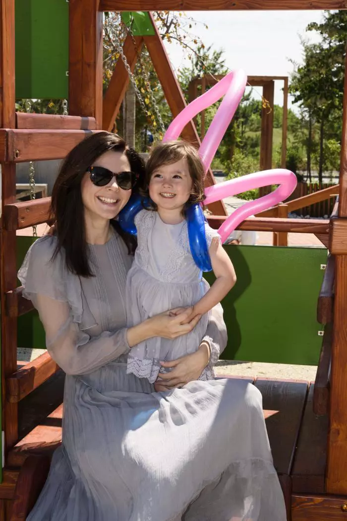 Anca Lungu si fiica ei, Natalia