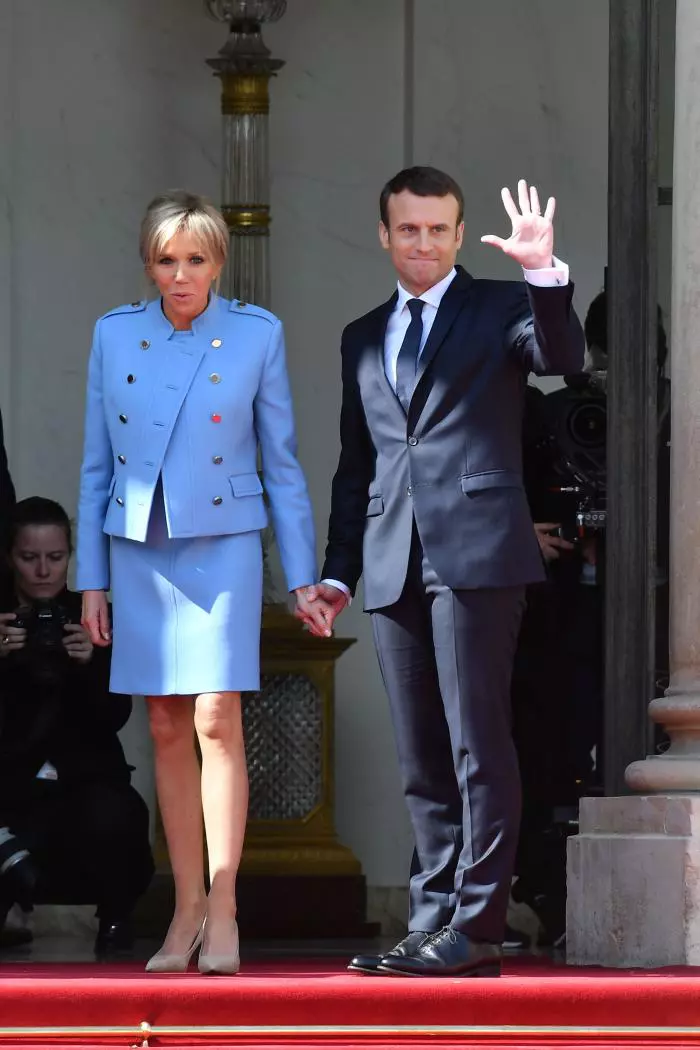 Brigitte si Emmanuel Macron