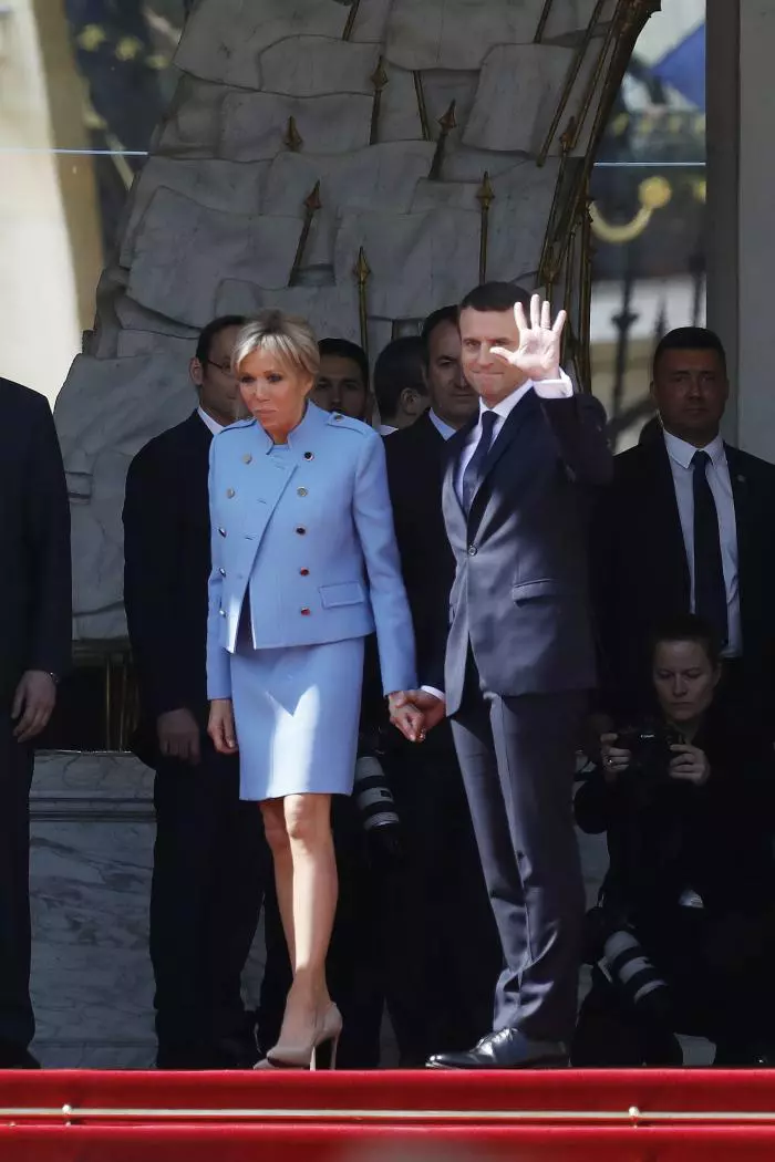 Brigitte si Emmanuel Macron