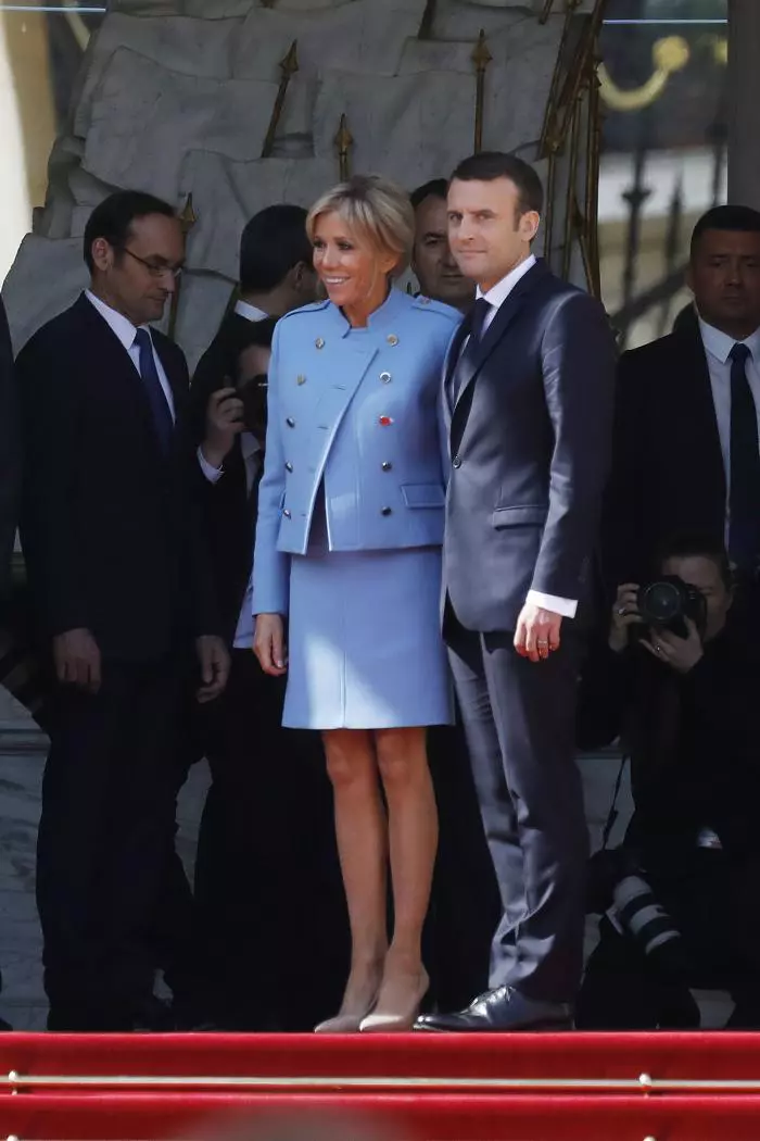 Brigitte si Emmanuel Macron