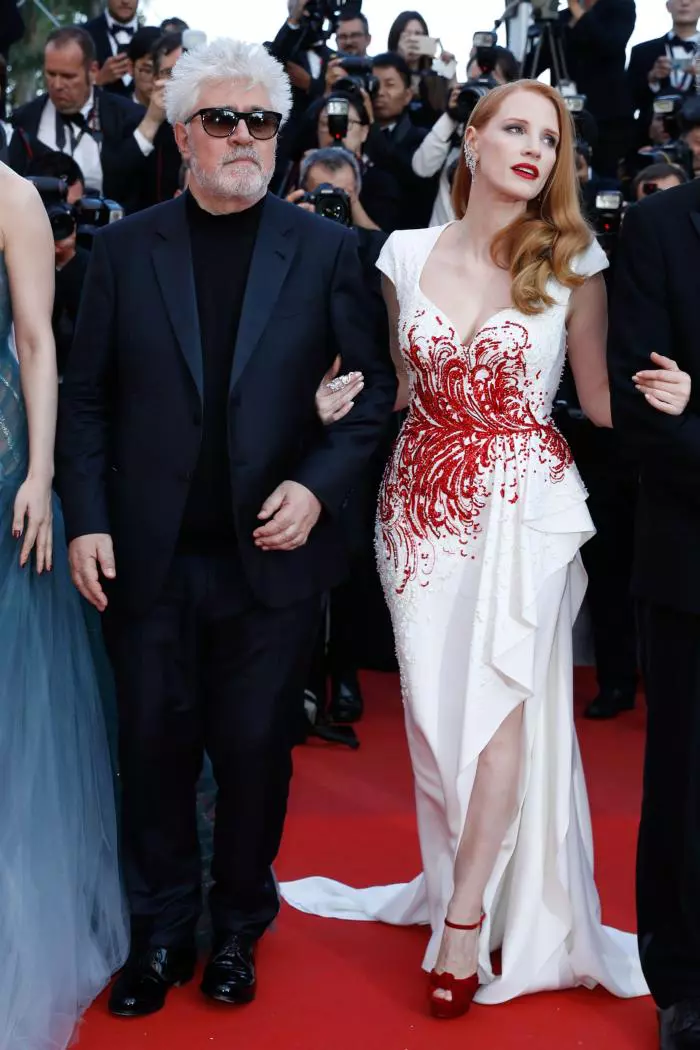 Pedro Almodovar si Jessica Chastain