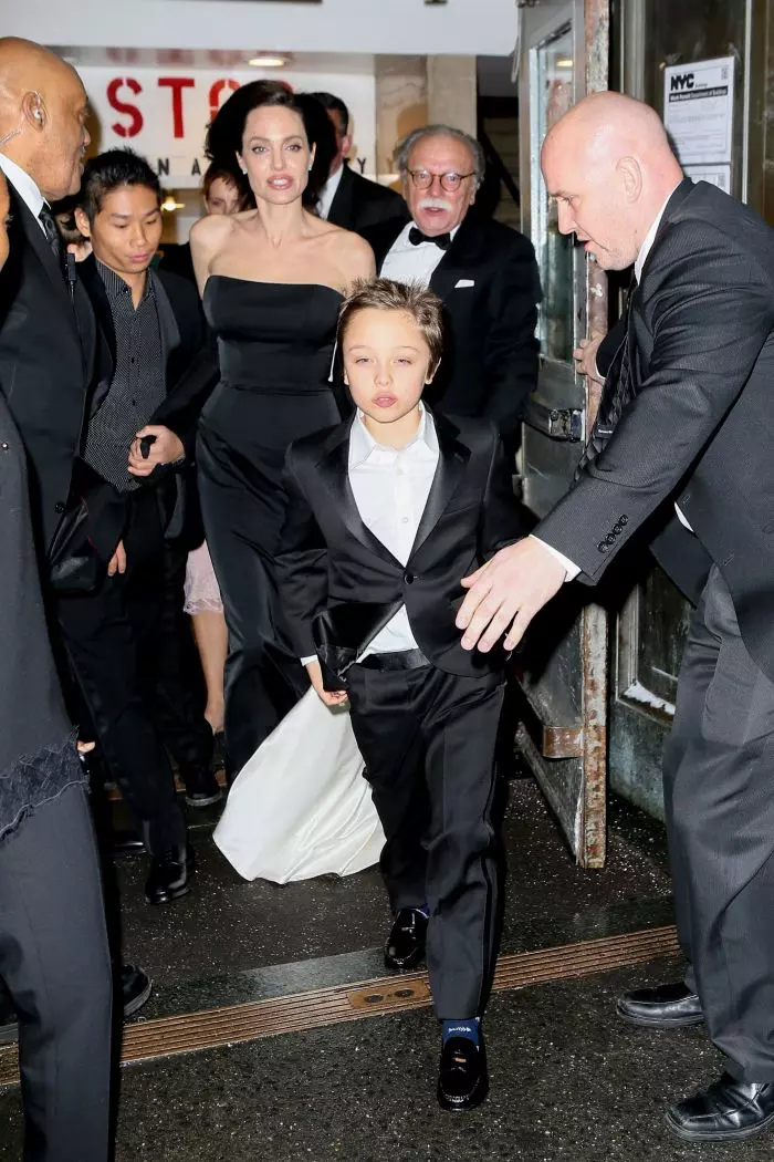 Angelina Jolie alături de copiii săi în New York