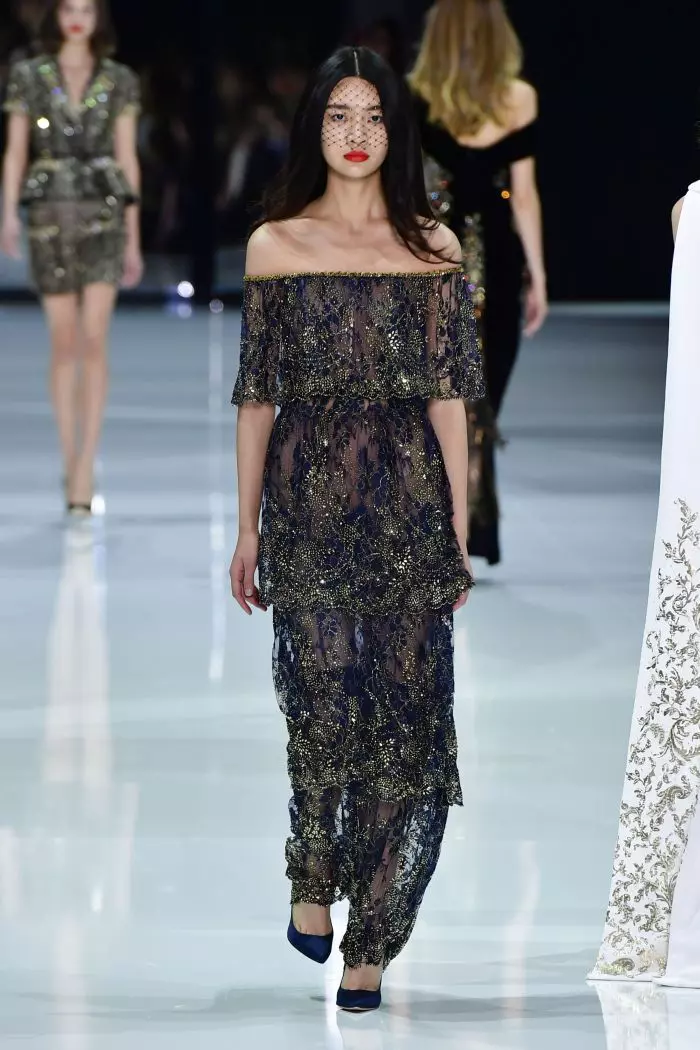 Défilé de mode Ralph & Russo Haute-Couture printemps-été 2018 à Paris