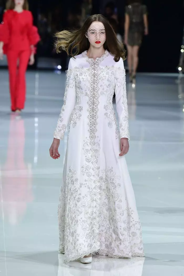 Défilé de mode Ralph & Russo Haute-Couture printemps-été 2018 à Paris