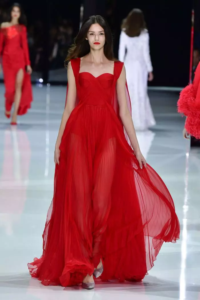 Défilé de mode Ralph & Russo Haute-Couture printemps-été 2018 à Paris