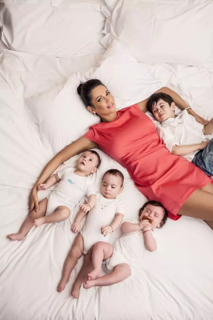 Nicoleta Luciu și copiii