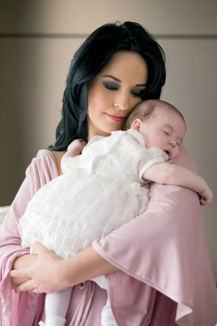 În această fotografie, Violeta avea doar 3 luni