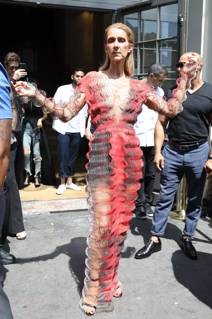 PFW - Celine Dion Returns To The Crillon