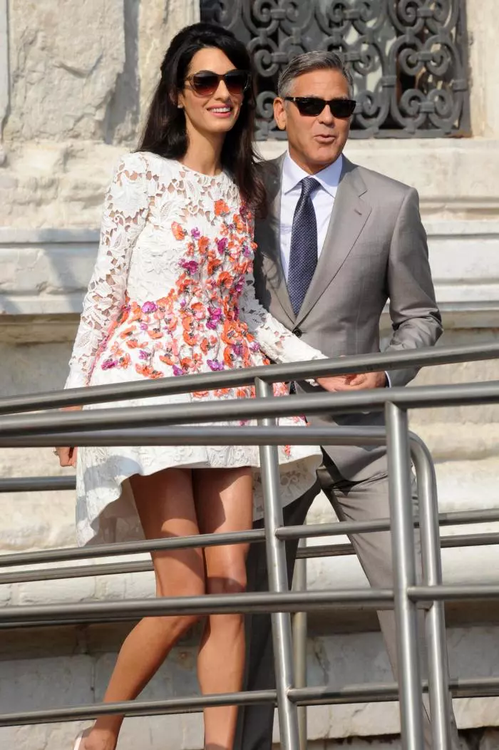 George și amal Clooney, în ziua nunții lor