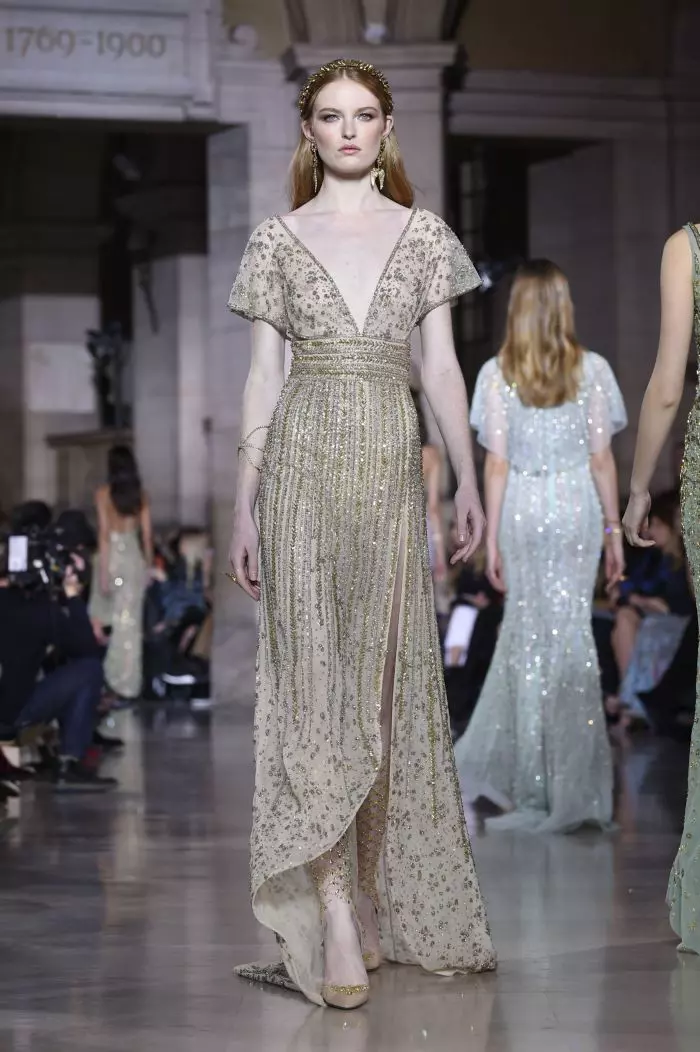 Défilé de mode Georges Hobeika Haute-Couture printemps-été 2018 à Paris