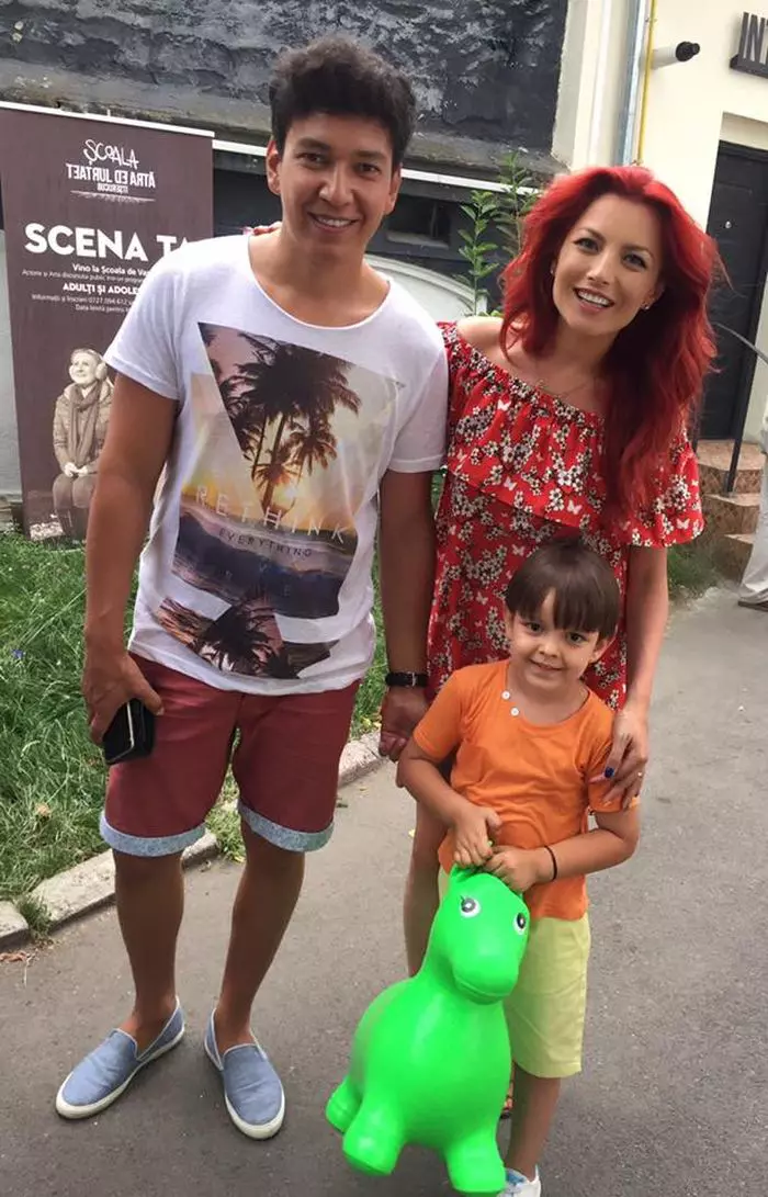 Elena Gheorghe, soțul ei și Nicholas