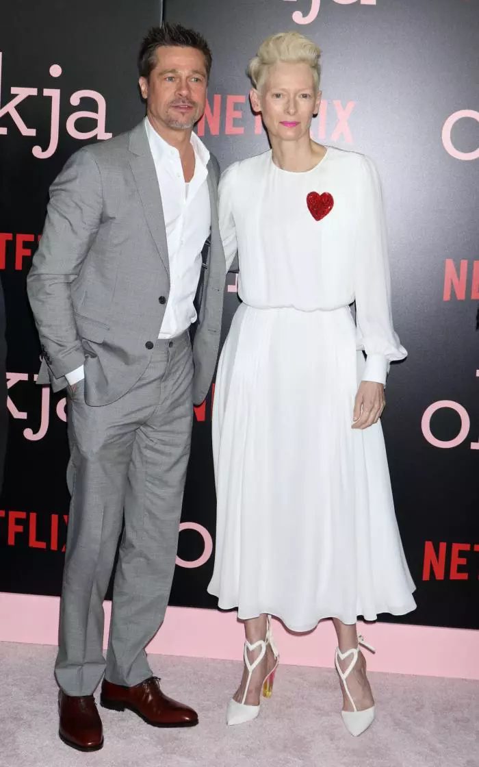 Brad Pitt si Tilda Swinton